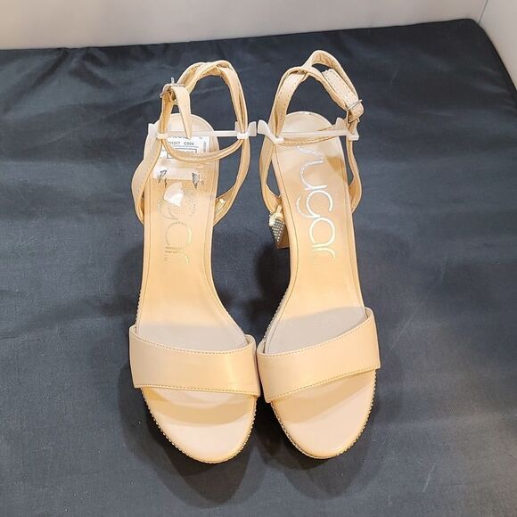 BRAND NEW SUGAR JANET WOMEN'S RHINESTONES SANDALS - Picture 2 of 16